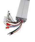 Beefy 48V-72V 2000W Brushless Motor Controller For Electric Bicycles And Scooters, Drop-In Replacement, Fits 8-Wire Systems With 3 Phase Cables And 5 Hall Sensor Cables in silver