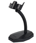 Universal Barcode Scanner Stand With Wall Mount And Built In Compartment Adjustable Head Cradle Holder for POS retail use.