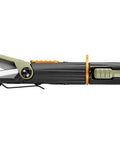 LineDriver Fishing Multitool 6 In 1 Line Vise Hook Threader Scissors Split Shot Crimper Eyelet Clearing Spike Tether Ring in profile