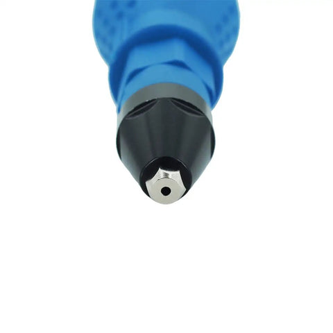 Close-up of a nozzle tip for the Hassle Free Cordless Rivet Nut Gun With Four Swap Out Nozzle Tips For Fast Insert Nut Driving And Universal Power Drill Adapter Go To Gear For Weekend Warriors Shop Projects.