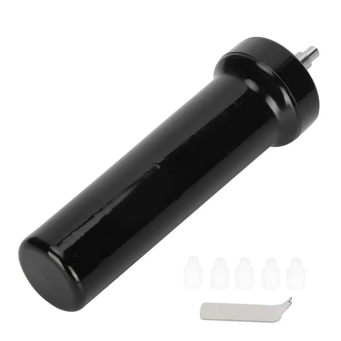 Pro Watch Crystal Removal Air Pump Tool With 5 Nozzles And Button Opener For Compact Black Handle For Safe Glass Lift Gentle Scratch Free Removal Durable Plastic Construction For Delicate Timepieces shown with accessories