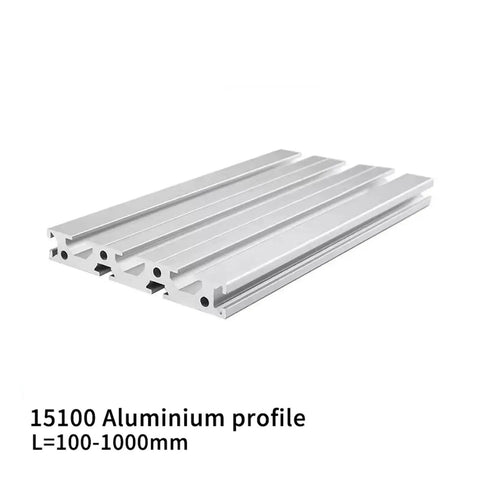 Built Tough One Piece 15100 Aluminum Profile Extrusion Anodized Linear Rail Guide 15X100Mm sturdy aluminum profiles for CNC builds.