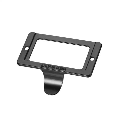 Slick Black Vintage Zinc Alloy Label Holder Pull Handles With Label Frame Cabinet Drawer Upgrade Spray Painted Finish Pack Of 8 Screws Hella Great Look 59X44MM Label slot design