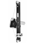 Rear Driver Side Power Window Regulator With Motor Assembly 5 Pin Direct Fit Replacement For BMW 3 Series E90 E91 323i 325i 328i 330i 335i 325xi 328xi 330xi 335xi 335d M3 Left Plug And Play, black metal cable regulator