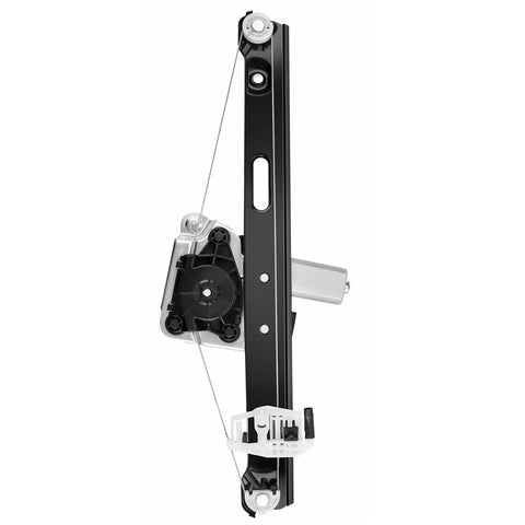 Rear Driver Side Power Window Regulator With Motor Assembly 5 Pin Direct Fit Replacement For BMW 3 Series E90 E91 323i 325i 328i 330i 335i 325xi 328xi 330xi 335xi 335d M3 Left Plug And Play, black metal cable regulator