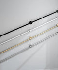 Heavy Duty Industrial Stair Railing Handrail Kit Ready To Roll With Top Shelf Rust Resistant Finish in black, white, gold, and silver finishes.