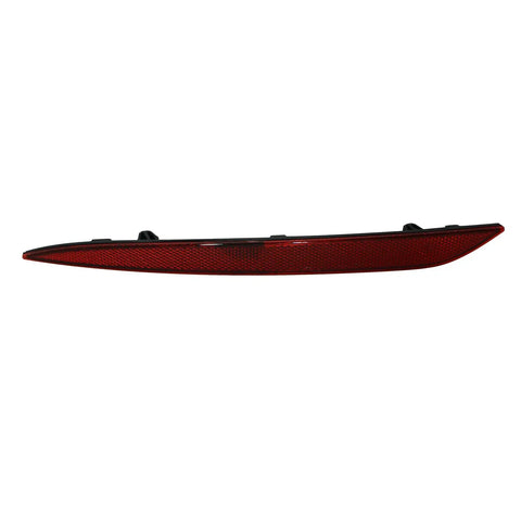 Fresh Left Driver Side Rear Bumper Reflector For Tesla Model S red marker light replacement, side view of reflective lens.