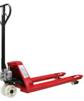 Heavy Duty 4,400 Lb Hydraulic Pallet Jack With Linked Dual Wheels For Smooth Warehouse Forklift Operations Shop Floor Material Handling Truck.