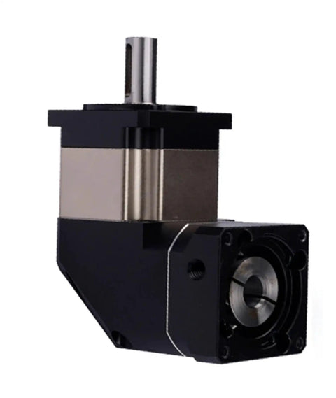 Rugged 130Mm 90 Degree Right Angle Planetary Gearbox Speed Reducer view showing input shaft and output section design.