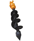 Beefy Heavy Duty 200mm Hydraulic Earth Auger Attachment for 2 to 3.5 Ton Mini Excavators with spiral blade and 30mm pin fit.