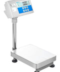 Top Shelf Bench Scale With Integrated Label Printer For Warehouse Work And Manufacturing Floors Hella Precise Heavy Duty counting scale with stainless base.