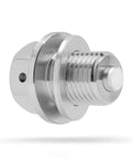 Magnetic engine oil drain plug, M14x1.5mm, stainless steel, side view