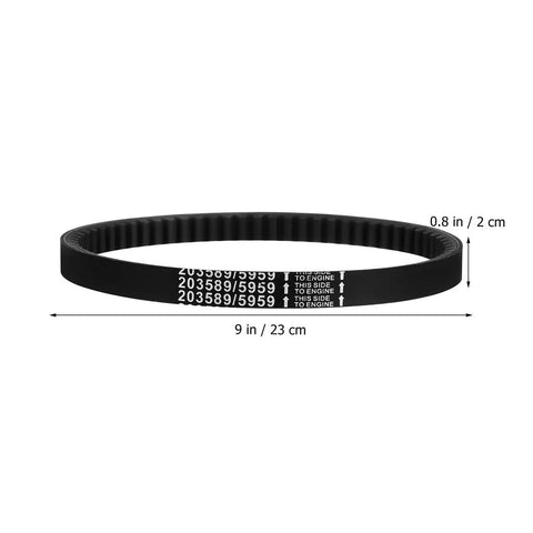 Tough Go Kart Drive Belt With Polyamide Fiber For Smooth Torque, Vibration Dampening And Extreme Racing durability That Keeps You Cruising Fast Without Any Stretching Or Shearing Woes On The Track, 9 in x 0.8 in