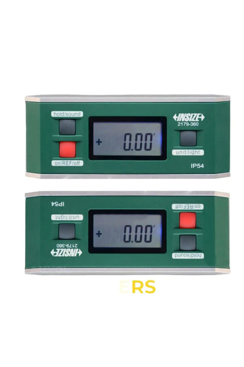 Digital Electronic Level And Protractor 0 To 360 Degrees With IP54 Waterproof display showing 0.00 in green frame