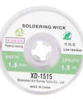 Desoldering Wick Braid For Circuit Boards And DIY Soldering Projects Copper Solder Wick With Fast Absorption Size 1.5mm reel