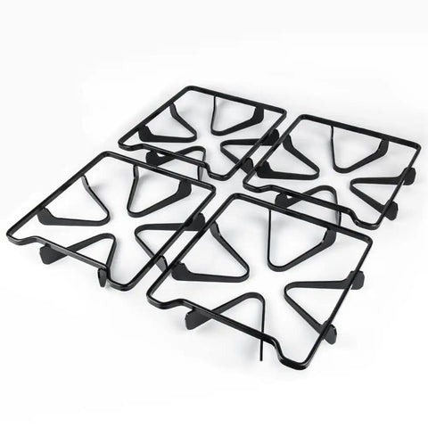 4 Pack Gas Range Burner Grates Replacement For WPW10268483 W10268483 AP6018155 PS11751457 8053580 Black Porcelain on white