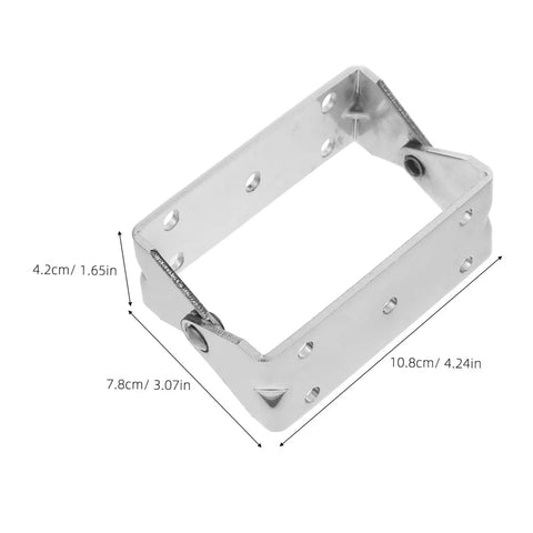 PRETYZOOM Industrial Oven Door Metal Hinge Heavy Duty Stainless Steel U-Type Hinge Replacement For Baking Drying Equipment Kitchen Appliance Hardware Accessory, stainless steel dimensions 10.8cm x 7.8cm x 4.2cm.