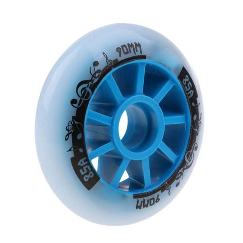 Inline Skate Wheels 90mm 100mm 85A Hockey Style Replacement Pack for Outdoor and Indoor Skating 4 Pack Durable Elastic Material