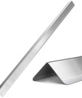 Heavy Duty Stainless Steel Wall Corner Guards Ten Pack, solid corner protectors for kitchens and offices, blocking scuff marks.
