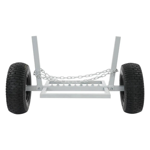 Heavy Duty Log Dolly With Chain For Big Wood 1600 Lb Capacity Skidder Built From All Steel With Rust Resistant Coat Easy Load And Move Timber Ideal For Logging Firewood And Yard Work, front view