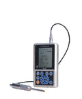 Built Like A Tank Heavy Duty Handheld Digital Hardness Tester With Crisp Bright Screen And Dead On Accuracy For Portable Industrial Steel Testing, digital hardness gauge with HD display.