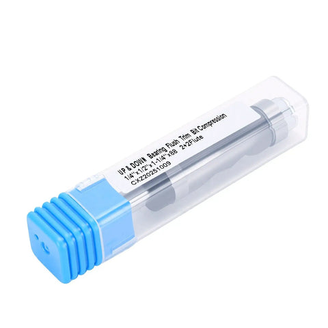 Top Picks Pocreation Compression Flush Trim Router Bit For Precise Woodwork Jobs with 1/4 Inch Shank And 1/2 Inch Cutting Diameter to ensure stability in packaging.