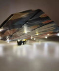 Close-up of RC Flying Butterfly Drone With LED Lights And Realistic Flapping Wings Hand Controlled Bionic Butterfly Glider