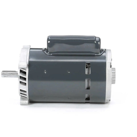 Straight-Shooting Heavy-Duty Oil Burner Motor, 3/4 HP, side view showing flange mount and sealed shaft connection.