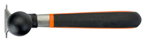 Heavy Duty Carbide Blade Scraper With 2.5 Inch Wide Blade, Ergonomic Handle, side view showcasing handle design