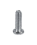 Close-up of a stainless steel screw from the 600 Piece Stainless Steel Small Screws And Nuts Assortment Kit With Handy Box.
