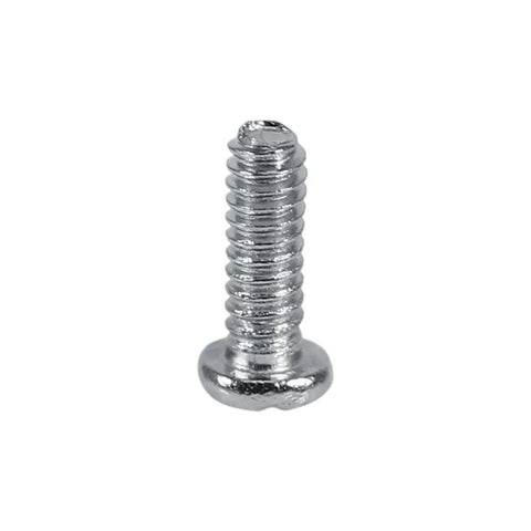 Close-up of a stainless steel screw from the 600 Piece Stainless Steel Small Screws And Nuts Assortment Kit With Handy Box.