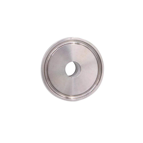 DERNORD 1.5in stainless steel sanitary tri-clamp flange with 1/4in NPT female center hole