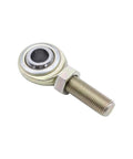Close-up of Set Of Two Badass Heavy Duty Left Hand Thread Rod End Heim Joints With Jam Nuts 1/2 20 male spherical bearing.