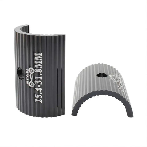 Pair Of Aluminum Alloy Bike Handlebar Shims To Convert 25.4 To 31.8mm Or 31.8 To 35mm Universal Spacer Clamp And Stem Reducer Easy Install