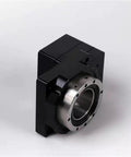 Precision 85mm Hollow Rotary Planetary Gearbox Reducer Fits 200W And 400W Servo Motors Plus Nema23 Steppers side view showing input shaft and housing.