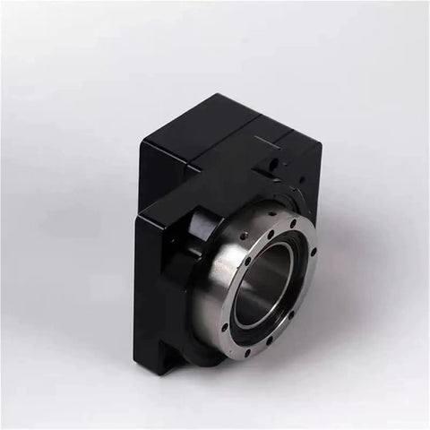 Precision 85mm Hollow Rotary Planetary Gearbox Reducer Fits 200W And 400W Servo Motors Plus Nema23 Steppers side view showing input shaft and housing.