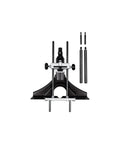Universal Micro Adjustable Router Guide With Precision Straight Edge Fence For Nailing Down Exact Cuts and Flawless Woodworking Alignment, black-coated