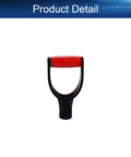Red D Type Shovel Grip Handle With 1.25 Inch Inner Diameter PVC Replacement Non Slip Textured Labor Saving Grip For Snow Shovels