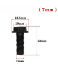 Left Hand Threaded Hex Flange Nail M8 For Cutting Machine Tools with dimensions, high-strength carbon steel, 23mm length.