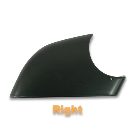 Top Notch Right Side Rearview Mirror Lower Cover Cap For Tesla Model 3 2017 Through 2022 in sleek black finish, side view.