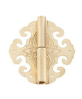 Two Piece Brass Flower Cloud Hinge Set For Jewelry Boxes And Furniture Decor With Screws 60 By 55mm tough as nails hinge fittings