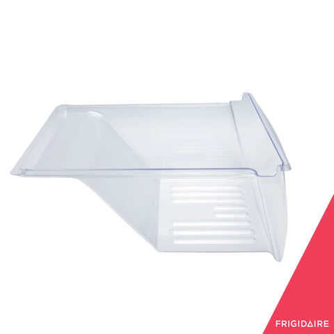 Side view of Crisper Drawer Replacement For Refrigerators 240337103 Clear Easy Install Fridge Crisper Tray