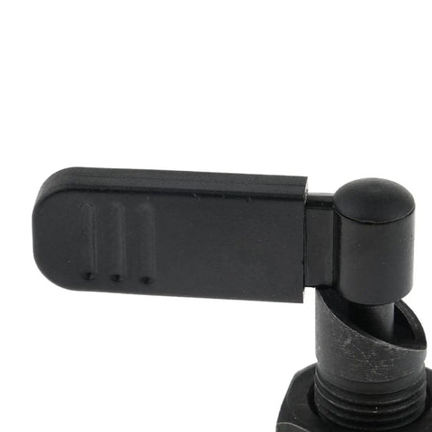 Heavy Duty Quick Release Plunger With Indexing Lock Nut Ergonomic Pull Handle Spring Loaded Latch Pin zinc finish close-up lever detail