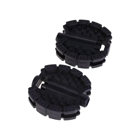 Kids Bicycle Pedals 1 Pair Non Slip Replacement For Kids Bike And Tricycle, black round pedals on white background