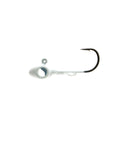Dope Tungsten Eye Hole Jig Two Pack For Trout Crappie Panfish And Perch One Sixteenth Ounce White With Eyehole Scent Design And DoubleCross Wire Keeper For Secure Soft Plastics Cast After Cast single hook