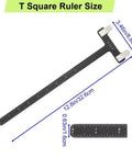 T Square from Pro Grade Archery Bow Tuning Kit With T Square Ruler, Nock Pliers, And 6 Brass Nocking Points For Recurve Bow