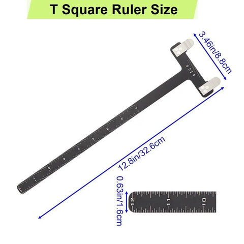 T Square from Pro Grade Archery Bow Tuning Kit With T Square Ruler, Nock Pliers, And 6 Brass Nocking Points For Recurve Bow
