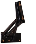 Heavy Duty Spring Hinge Cabinet Door Lift Bracket Hardcore Steel overhead drawer support with black finish and spring mechanism.