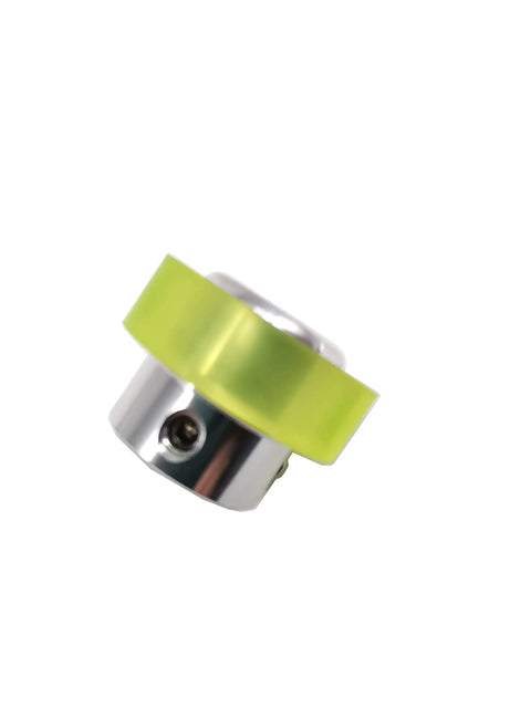 Two Pack Industrial Encoder Measuring Roller Rubber Wheel For Rotary Encoder, Wear Resistant Polyurethane Synchronizer Wheel, 100mm Perimeter And 6mm Hub Hole, Anti Slip Surface, High Rigidity Aluminum Bracket, Durable And Accurate.