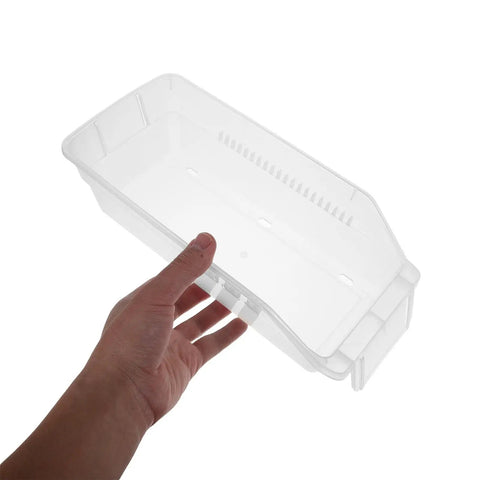 Two Pack Portable White Plastic Pill Organizer Boxes With Space Saving Design And Clear Visibility Featuring Transparent Label Holder For Easy Medication Sorting Ideal For Home Travel Emergency Kits Clinics And Caregivers. Handheld clear plastic pill organizer box